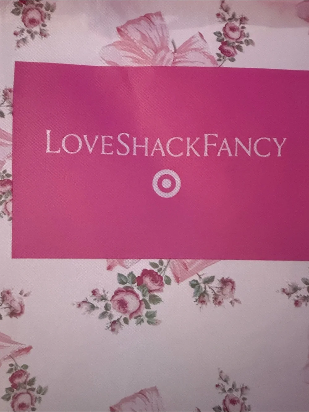 LIMITED EDITION LOVESHACKFANCY X TARGET COLLAB TOTE BAG